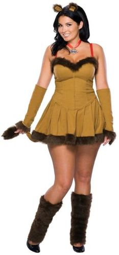 Cowardly Lion Women's Plus Size Costume