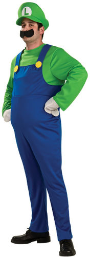 Super Mario ""Luigi"" Plus Size Deluxe Men's Costume