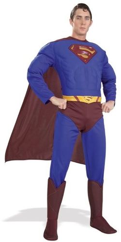 Men's Costume: Superman Muscle- Small