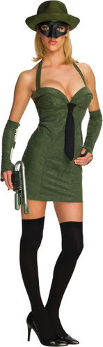 Women's Costume: Green Hornet Sexy- Extra Small