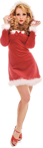 Women's Christmas Costume: Ms. Kringle- Large