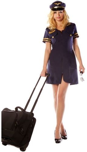 Women's Costume: First Class w/Hat- Medium