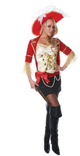 Women's Costume: Lace Pirate- Small