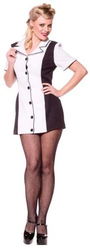 Bowling Dress Black/White Small