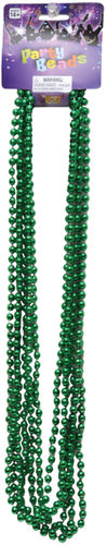 Beads 33In 7 1/2mm Green Case Pack 4
