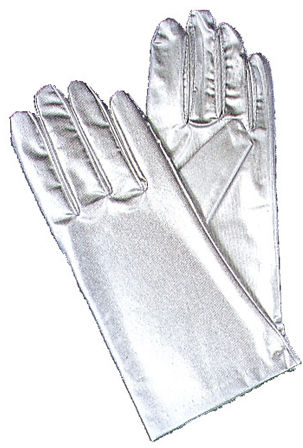 Gloves Regular Metallic Silver