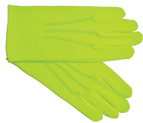 Gloves Nylon w/Snap Neon Yellow