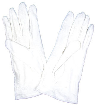 Gloves White Dotted Palms