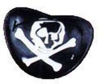 Eye Patch See Thru Plastic Case Pack 6