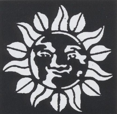 Stencil Sun Brass