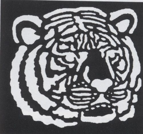 Stencil Tiger Brass