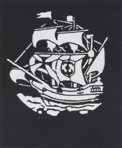 Stencil Sailing Ship Early American