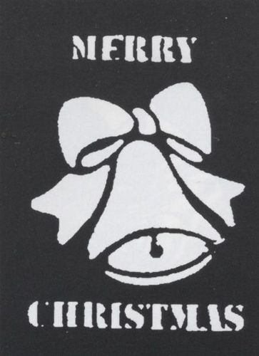 Stencil Xmas Bell Brass