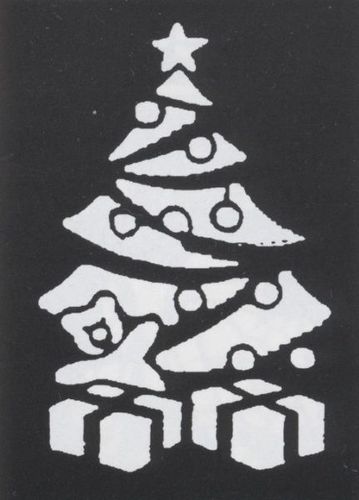 Stencil Xmas Tree Brass