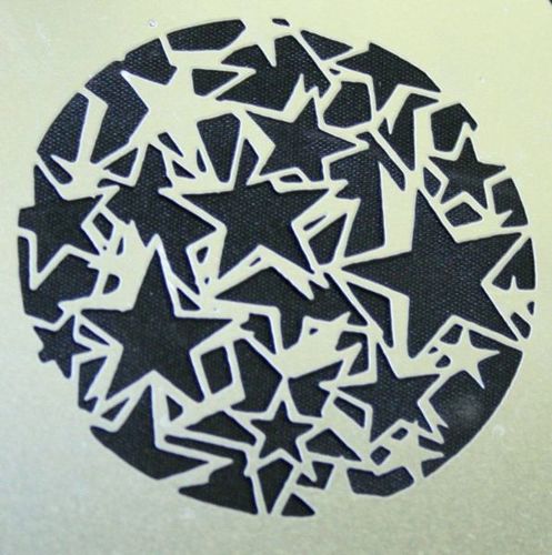 Stencil Star Explosion Stainless