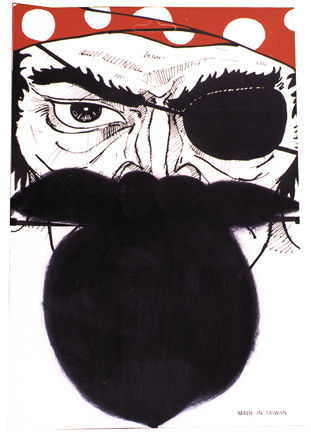 Nautical Beard Black Case Pack 2