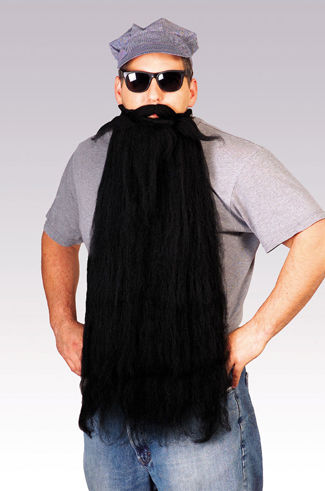 Mohair 25 Inch Black Beard