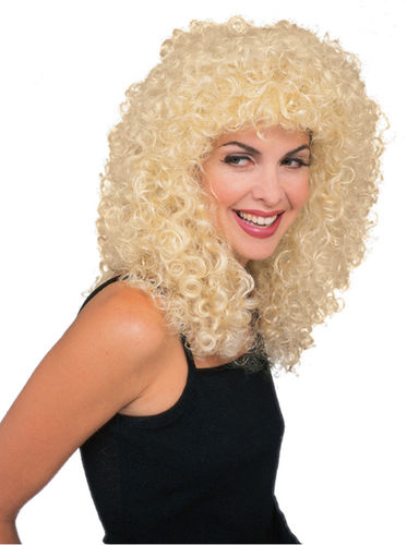 Wig Curly Extra Long Blonde