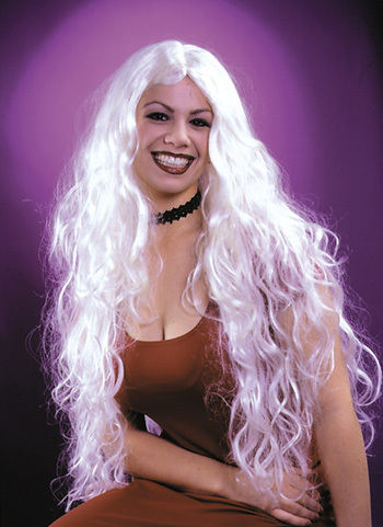 Wig 30 Inch Curly Blonde