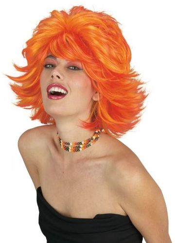 Choppy Wig Red Orange