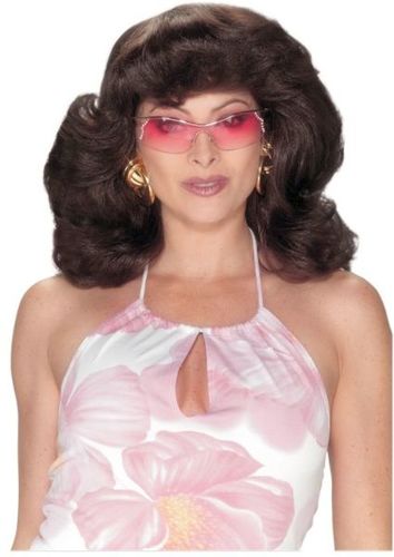 Angels 1970's Dark Brown Wig