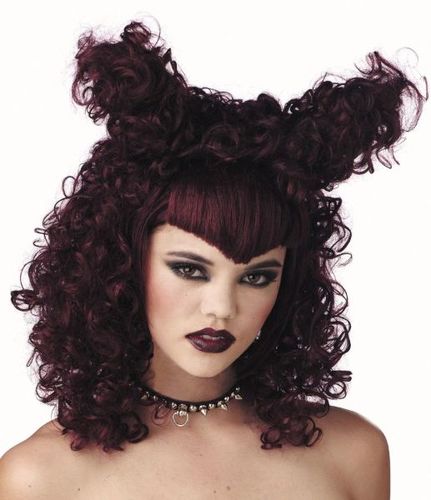 Wig Gothic Vampira Burgundy
