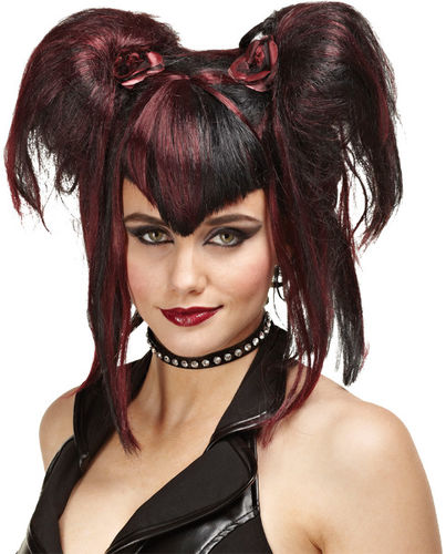 Wig Bad Fairy Black Red