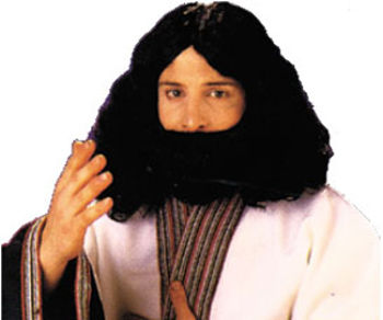Biblical Beard & Wig Black