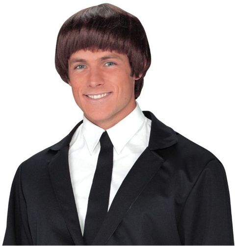 60's Band Member Brown Wig