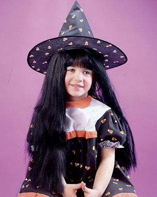 Wig Child Witch Black