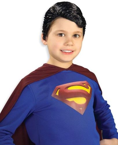Vinyl Costume Wig: Superman- Child