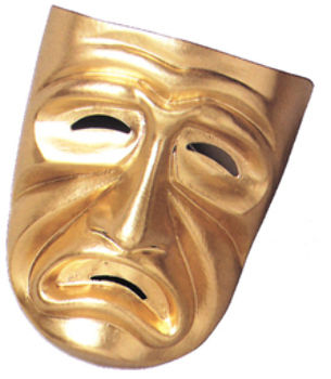 Tragedy Mask Gold