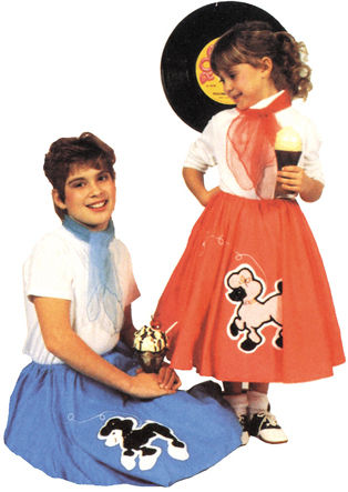 Poodle Skirt Pink 1 Size Child