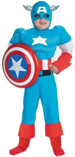 Capt America Deluxe Muscle 4 6