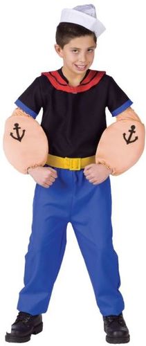 Popeye Child Costume- Large 12-14