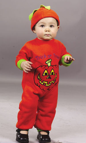 Pumpkin Jumpsuit 6 To 12 Month