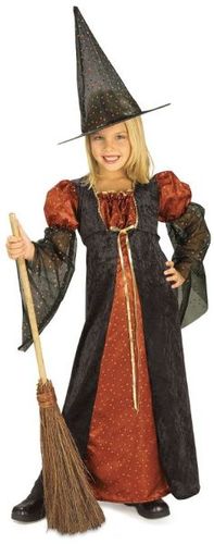 Sparkle Witch Orange Child Medium