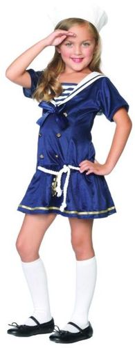 Girls' Costume: Shipmate Cutie- Small