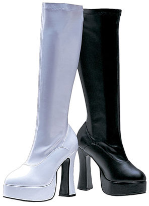 Women's Boots: Cha Cha, White- Size 12