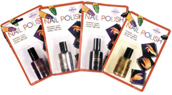 Nail Polish Carded Black Case Pack 3
