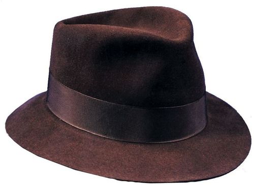 Fedora Deluxe Hat Brown Med