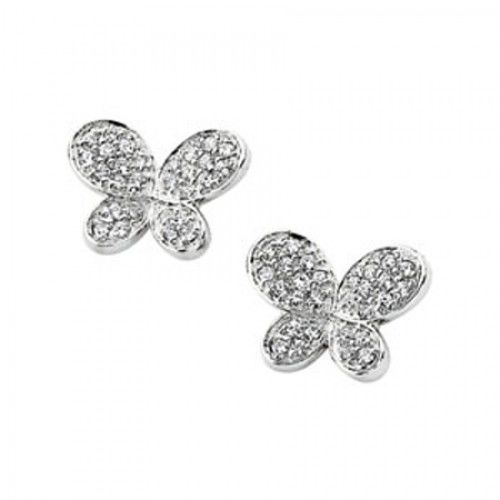 925 Sterling Silver Stud Earrings with Cz