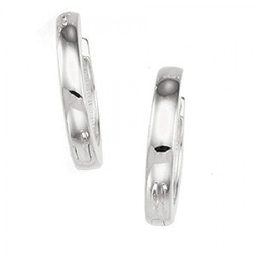 925 Sterling Silver Hoop Earrings - 16 Mm