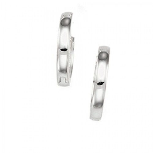 925 Sterling Silver Hoop Earrings - 14 Mm