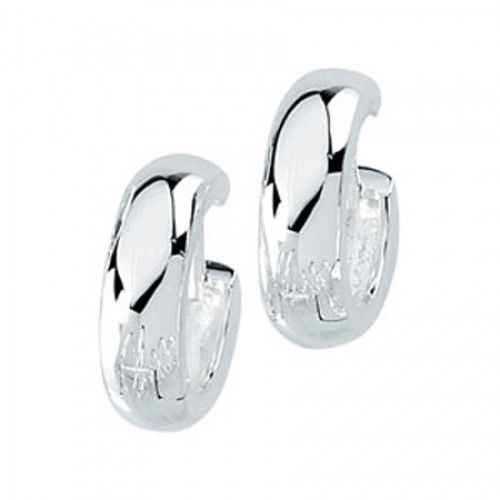 925 Sterling Silver Hoop Earrings - 16 Mm Tall