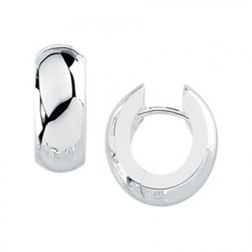 925 Sterling Silver Hoop Earrings - 16.75 Mm Tall
