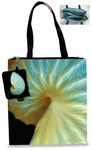 Commuter Zip Tote with Coin Purse Nautilus Shell Case Pack 2