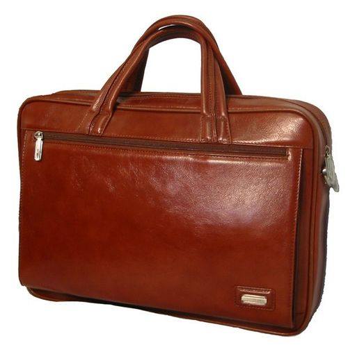 Full Grain Leather, Executive Portfolio 15.5""x11""x3"", Brown