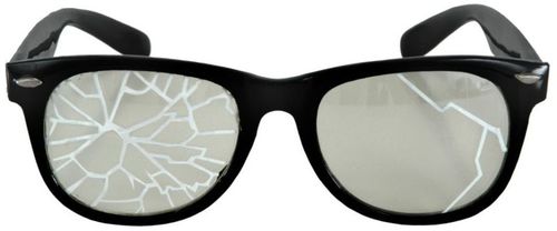 Glasses Broken Black/Clear