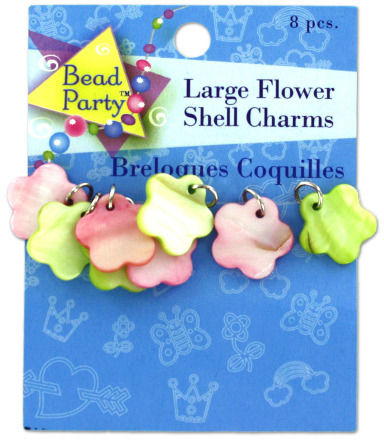 8-Pack Flower-Shaped Shell Charms Case Pack 24